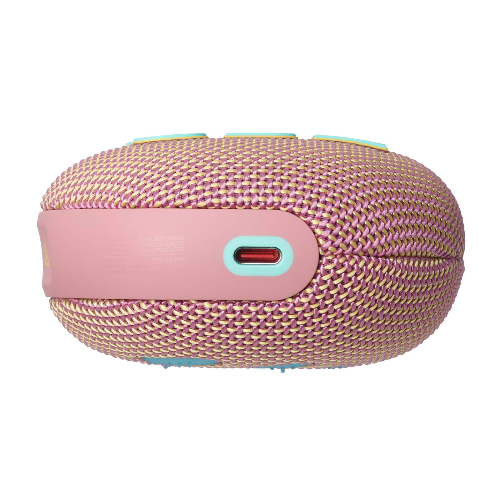 JBL Clip 5 - Pink - Ultra-portable waterproof speaker - Bottom